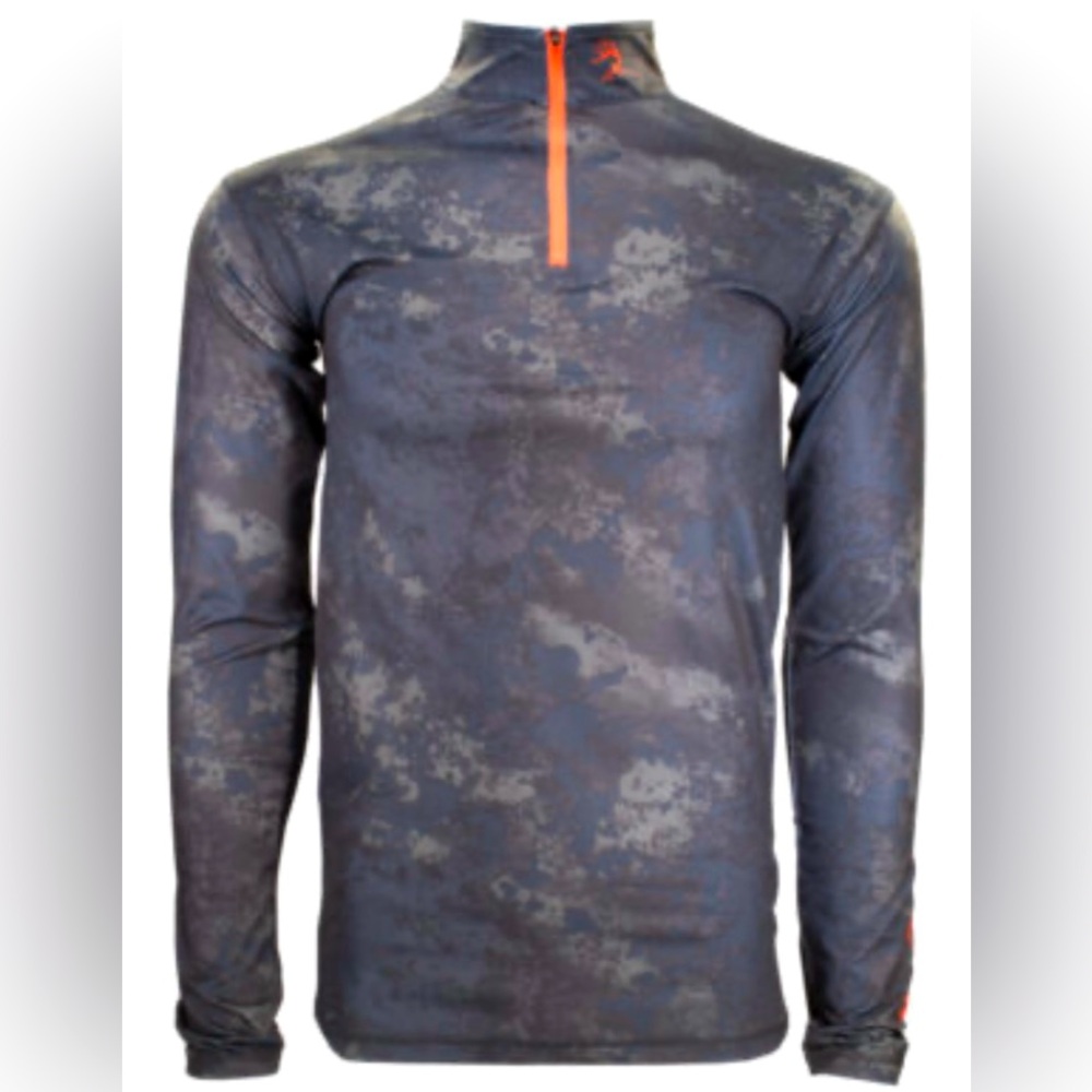 Men’s Ten Buck camo 1/4 zip tech 100% poly fleece shirt NWT size 2XL | hunting |